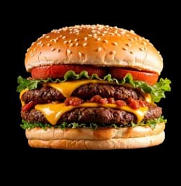Juicy beef burger